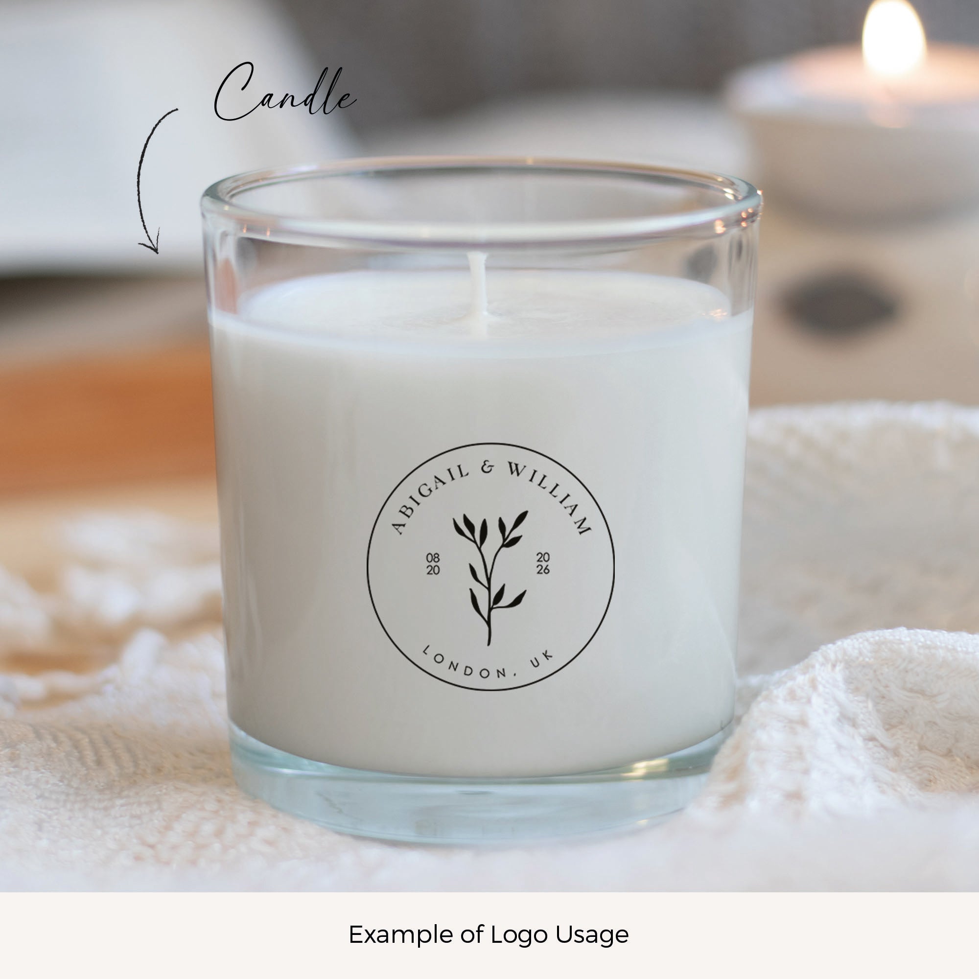 ABIGAIL Botanical Wedding Logo