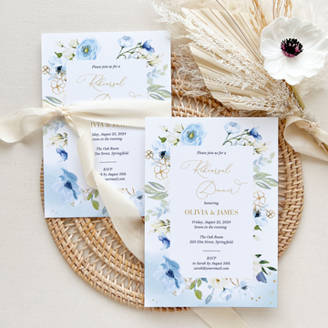 AZZURRA Wedding Rehearsal Invitation Template