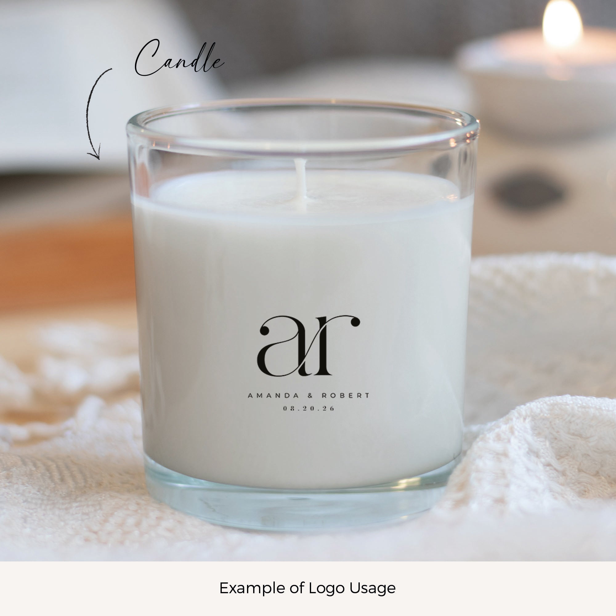 AMANDA - Initials Wedding Logo