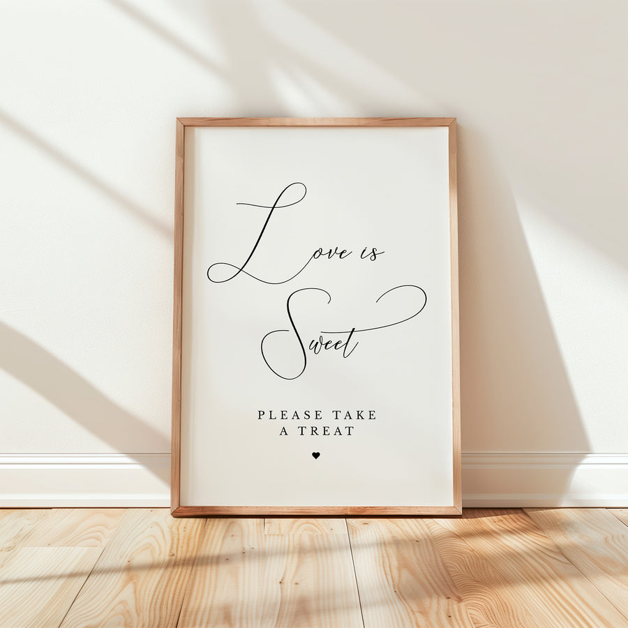 ELLA Wedding Favour Sign Template