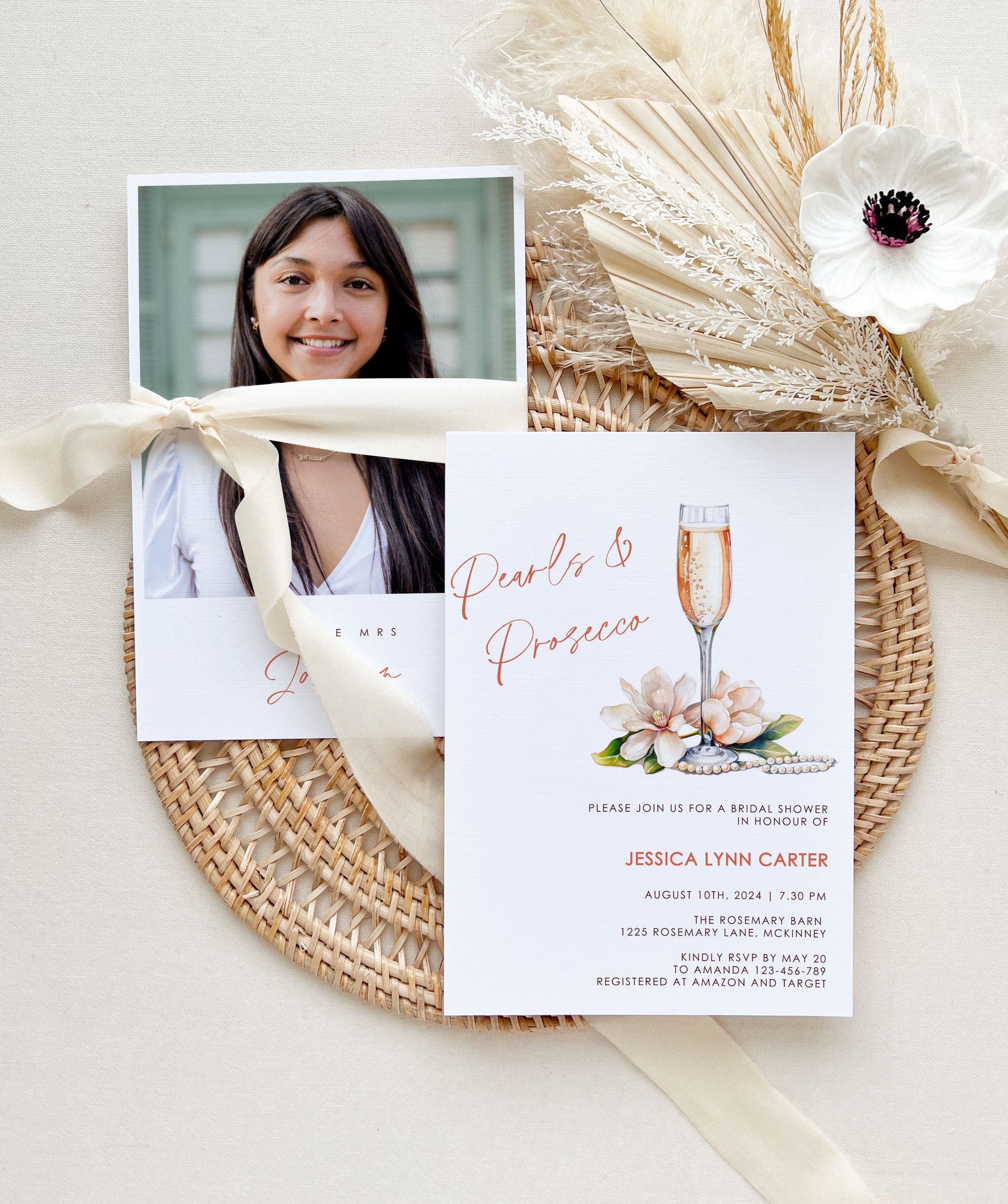 Champagne Brunch Bridal Shower Invitation Template