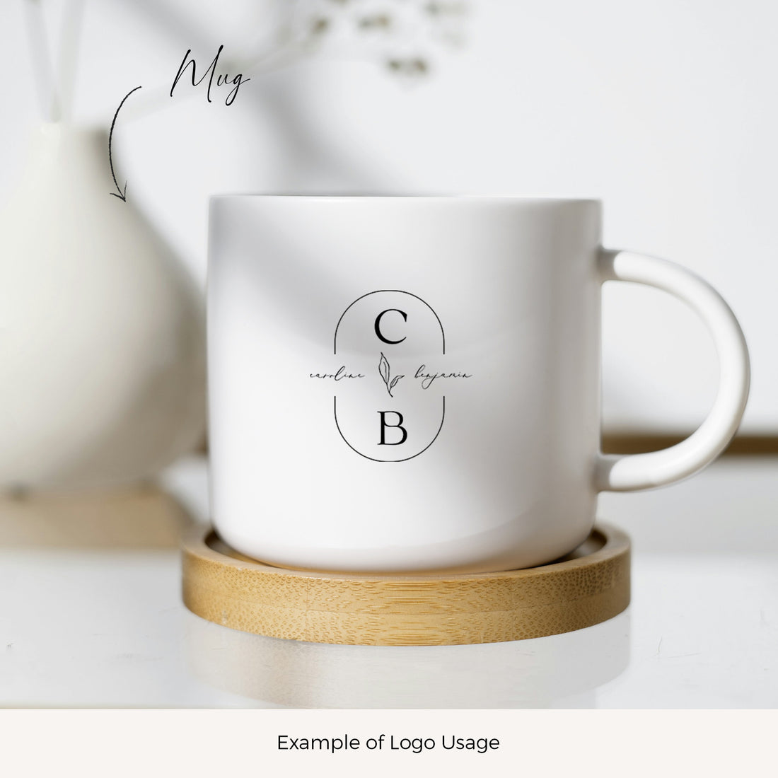 CAROLINE Wedding Logo with initials