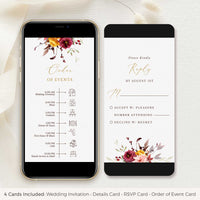 Ambra | Autumn Wedding Invitation Evite