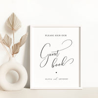 ELLA Printable Sign for Wedding Guest Book