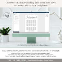 ELLA Wedding Seating Chart Template