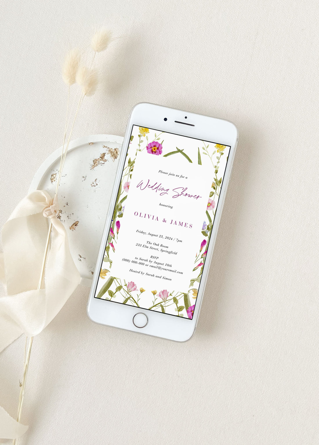 CLOE Floral Wedding Shower Invitation Evite