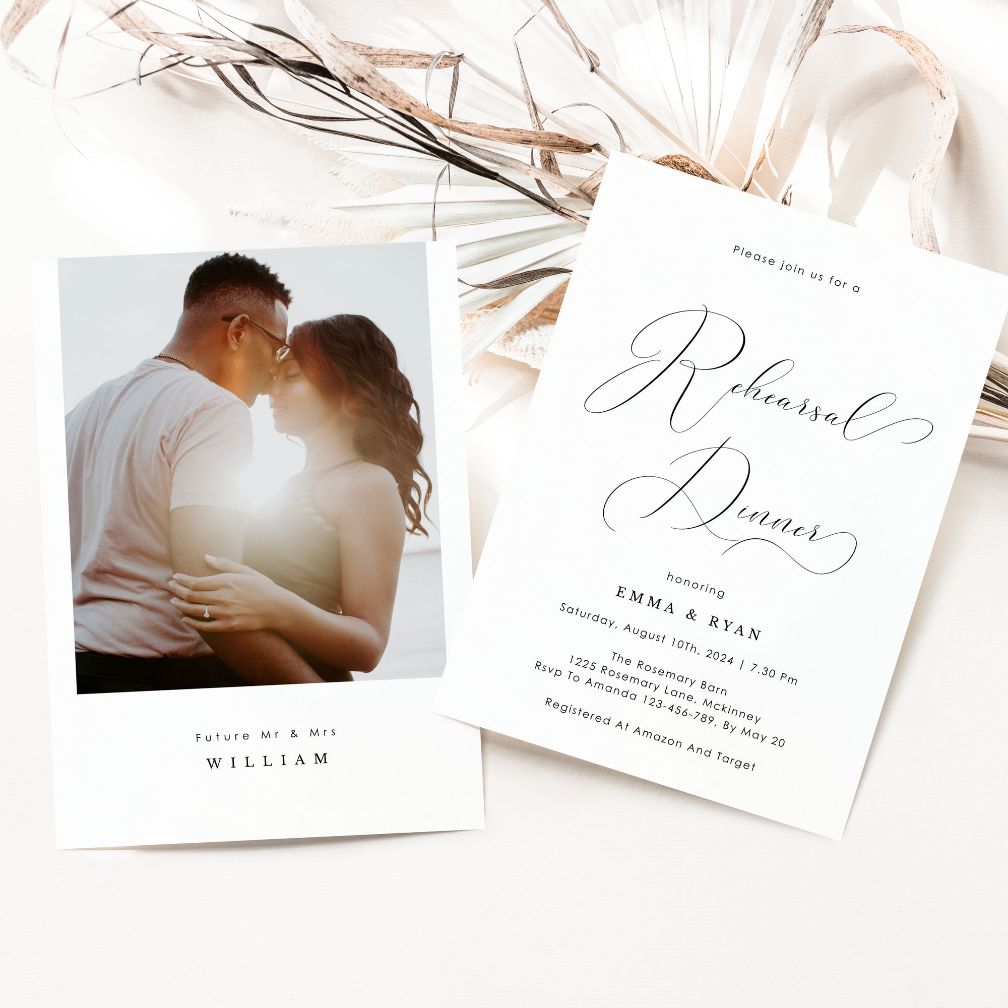 ELLA Wedding Rehearsal Invitation Template