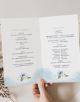 AZZURRA Wedding Program Template