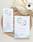 AZZURRA Wedding Program Template