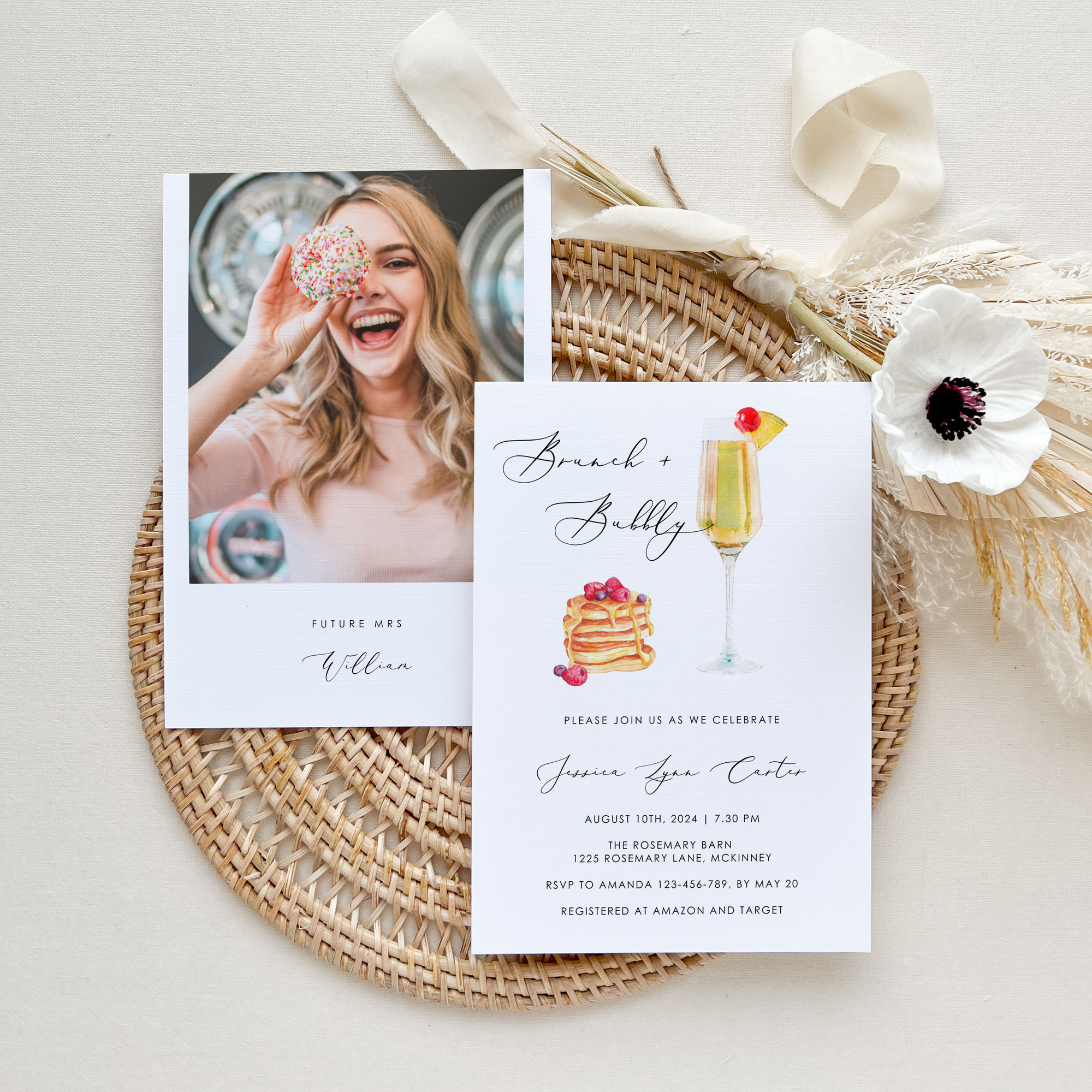 Bubbly Brunch Invitation Printable
