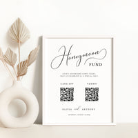 ELLA Honeymoon Fund Wedding Sign Template