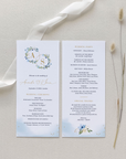 AZZURRA Wedding Program Template