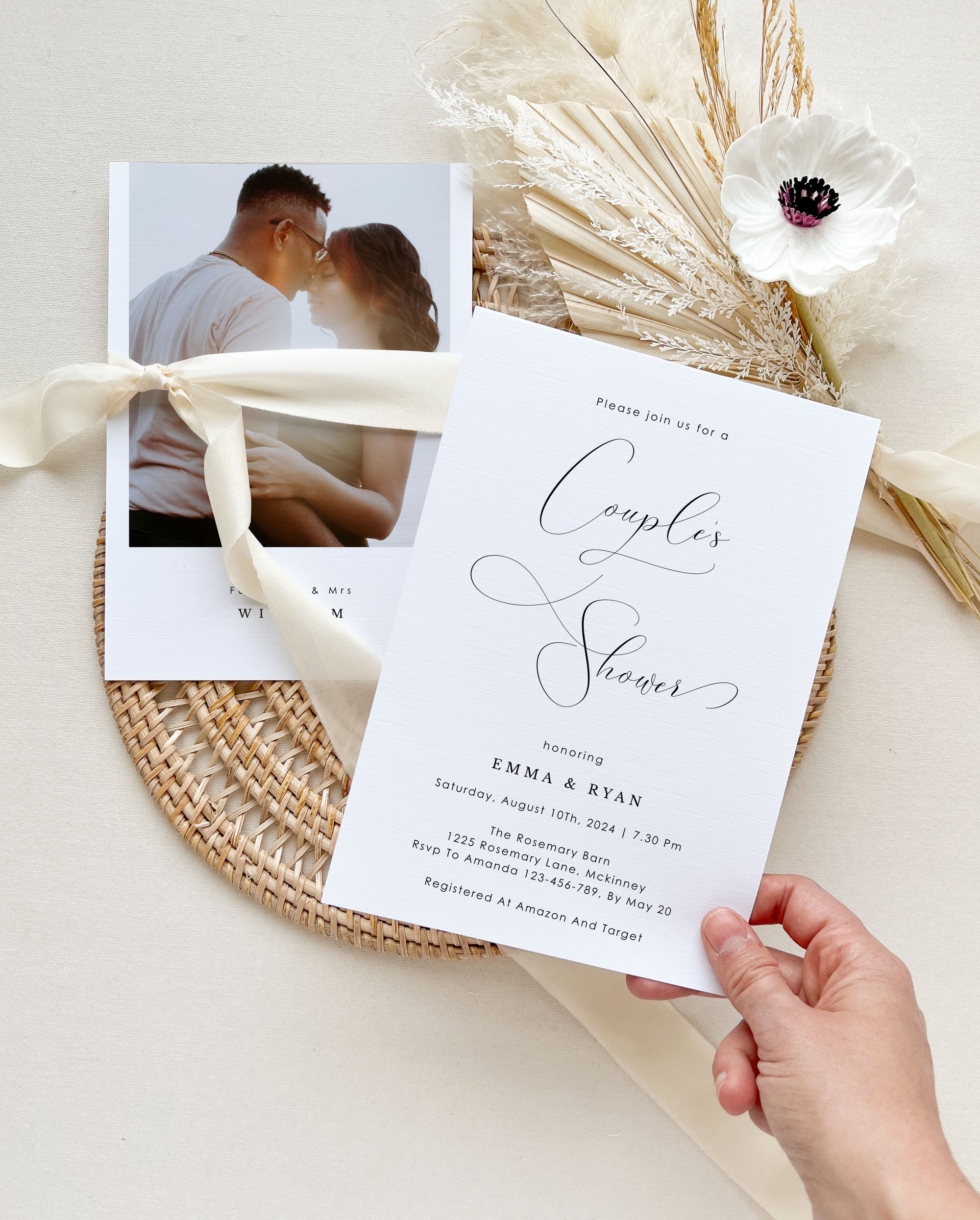 ELLA Couples Wedding Shower Invitation Template