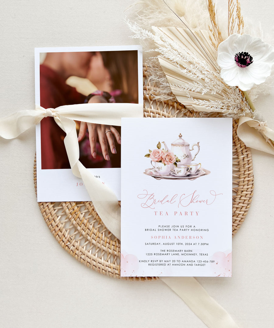 Tea with The Bride to Be Invitation Printable