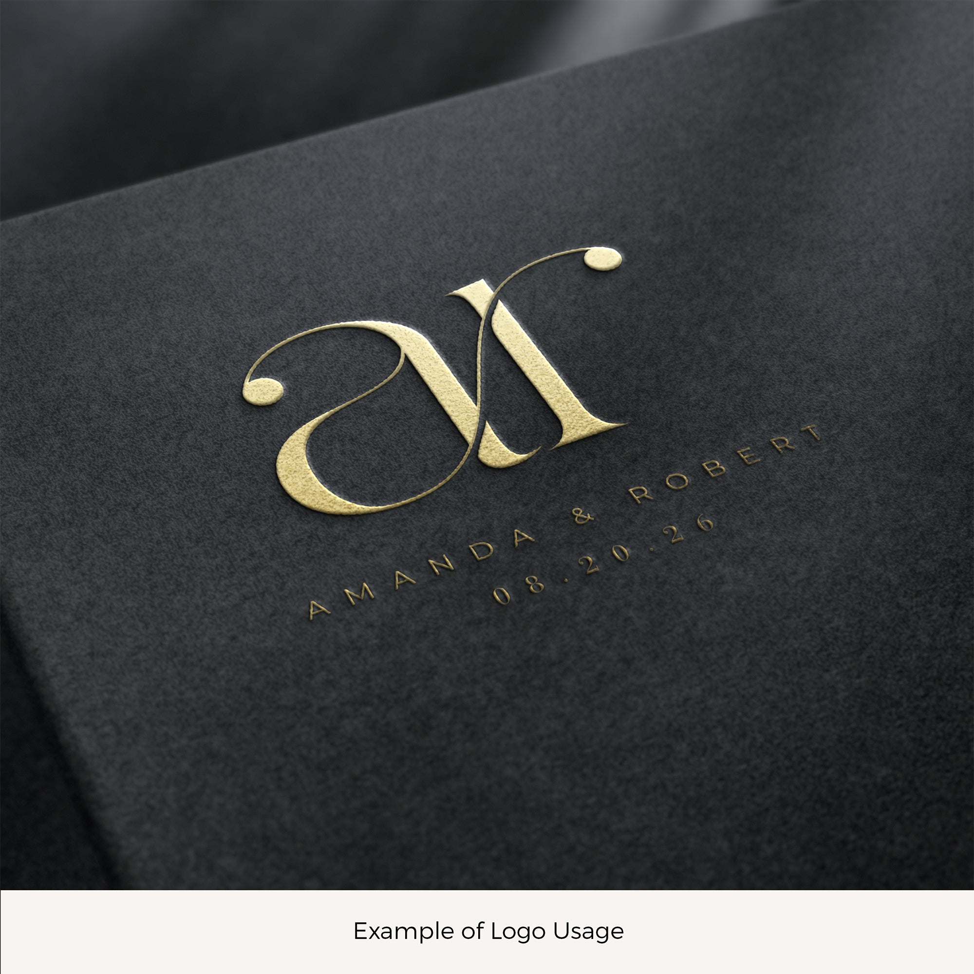 AMANDA - Initials Wedding Logo