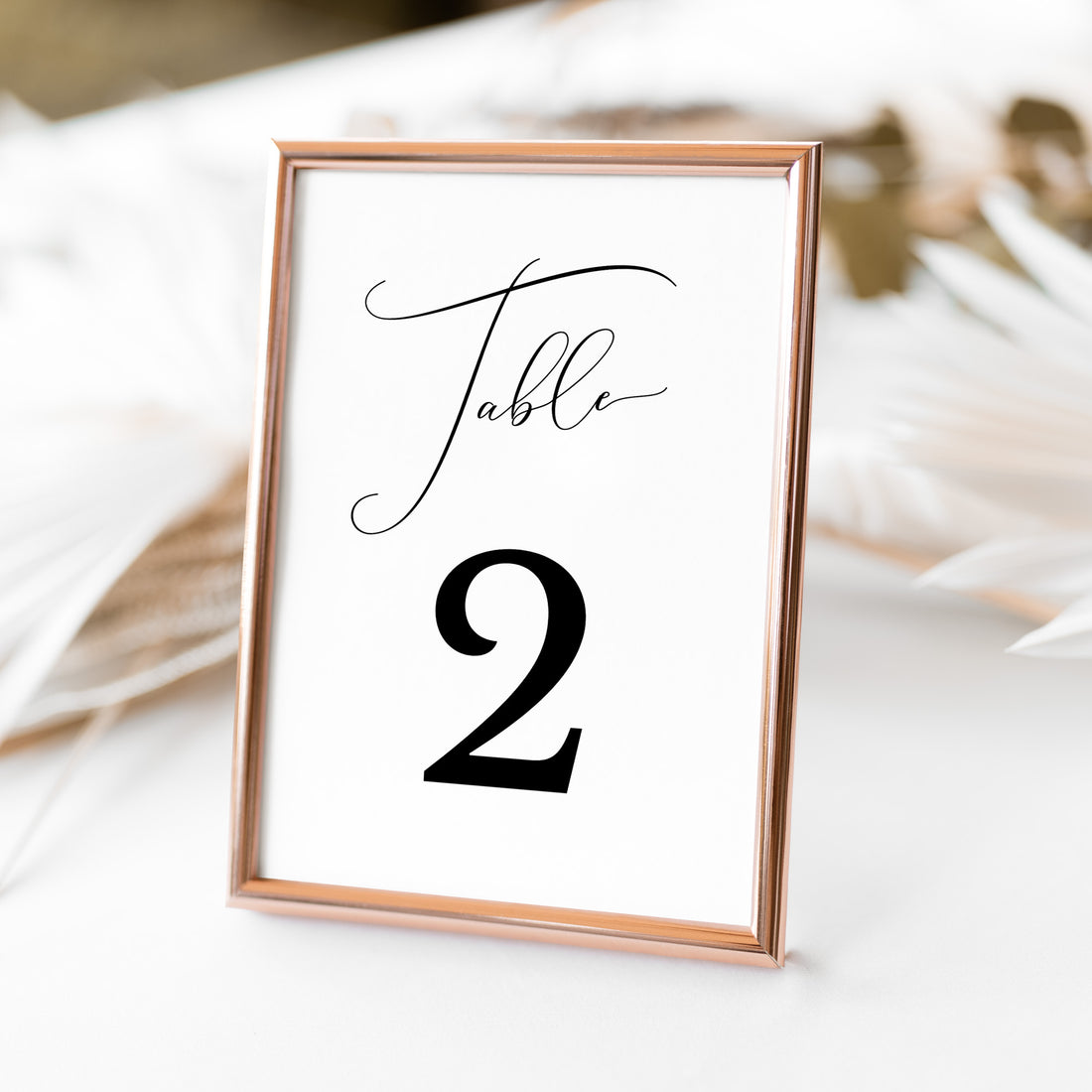 ELLA Printable Table Numbers for Wedding