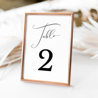 ELLA Printable Table Numbers for Wedding