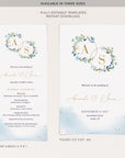 AZZURRA Wedding Program Template