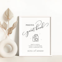 ELLA Polaroid Guest Book Wedding Sign Printable