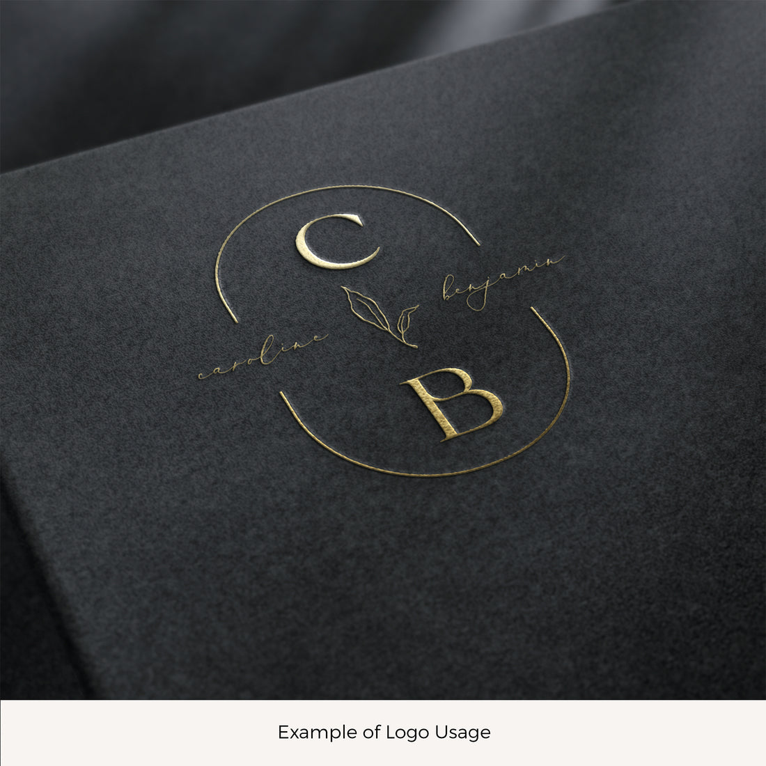 CAROLINE Wedding Logo with initials