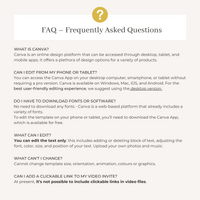 a poster with a question about frequently asked questions