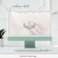 MELISSA Wedding Logo with Initials