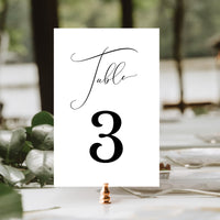 ELLA Printable Table Numbers for Wedding