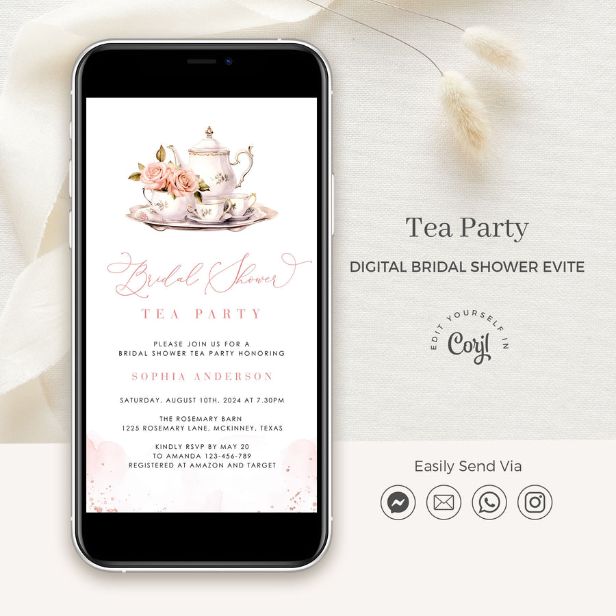 Tea with The Bride to Be Invitation Evite