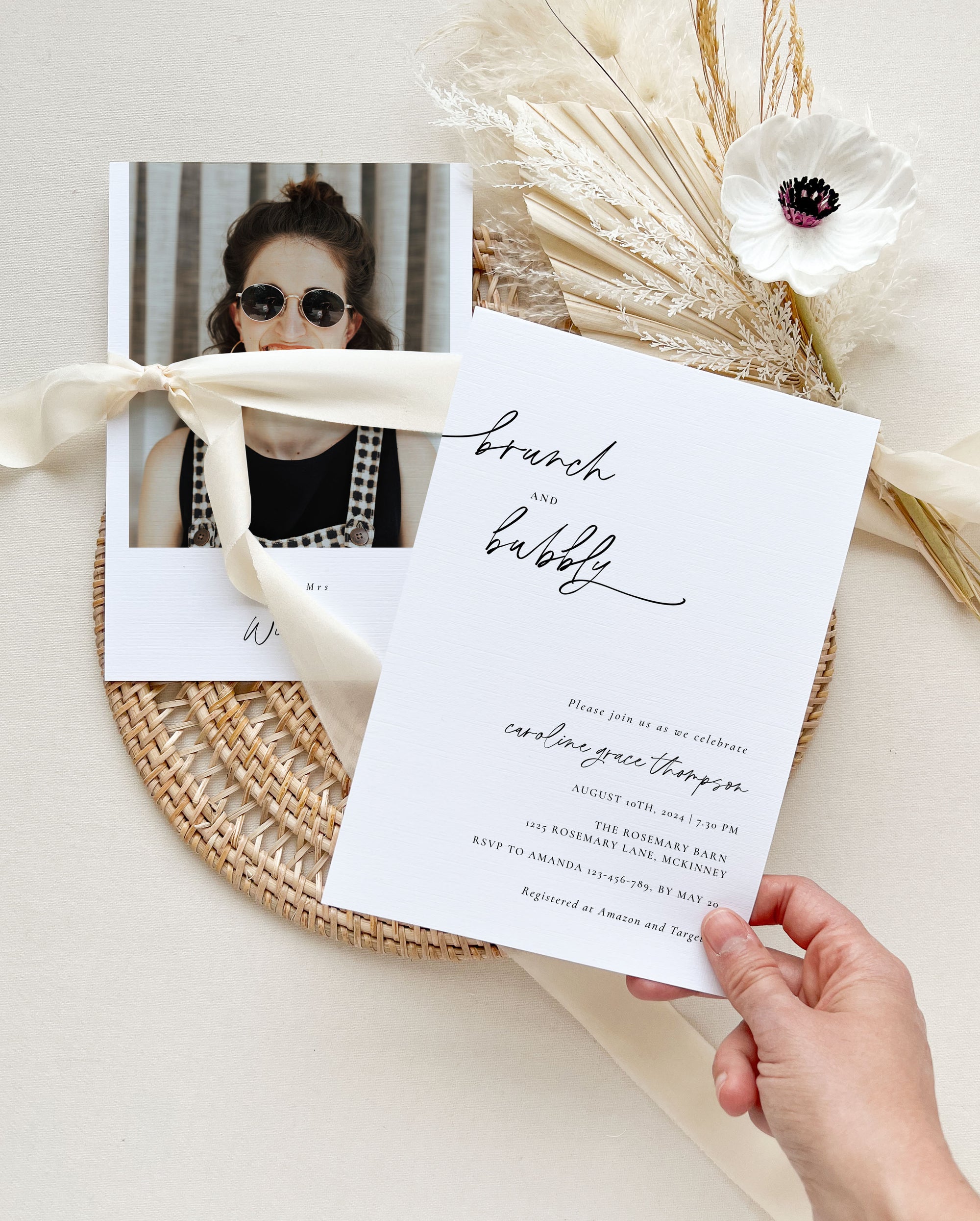 Bridal Shower Brunch and Bubbly Card