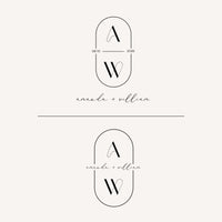 AMANDA Initials Wedding Logo