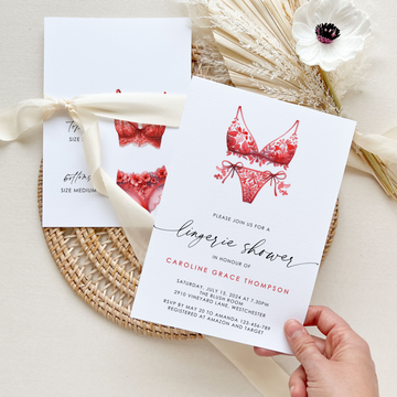 Lingerie Bridal Shower Invitation Printable