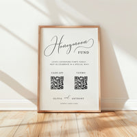 ELLA Honeymoon Fund Wedding Sign Template