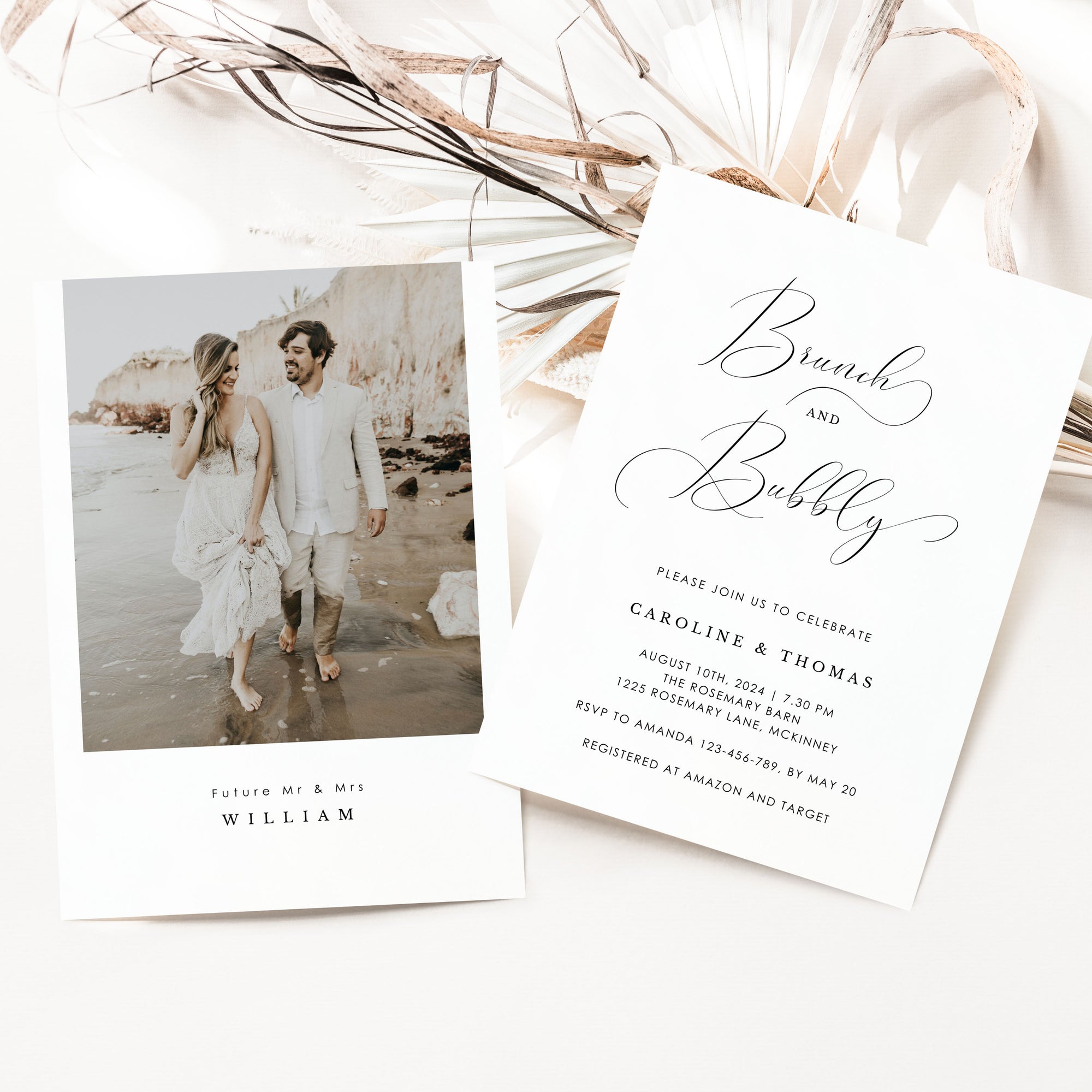 ELLA Couples Shower Brunch Invitation Template
