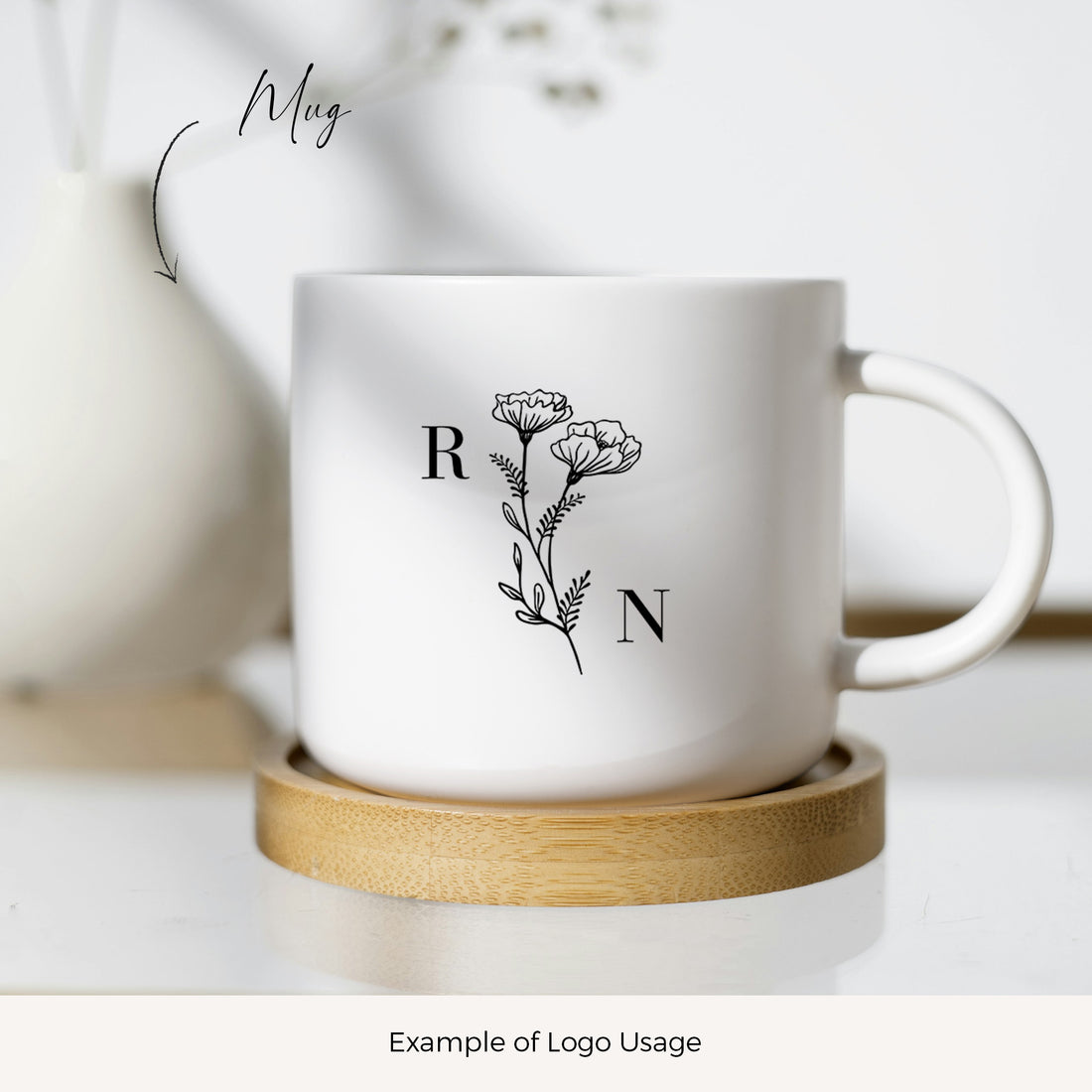 REGINA Initials Wedding Logo