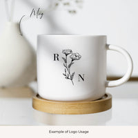 REGINA Initials Wedding Logo