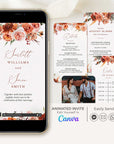 SCARLETT Boho Wedding Invitation Video Template