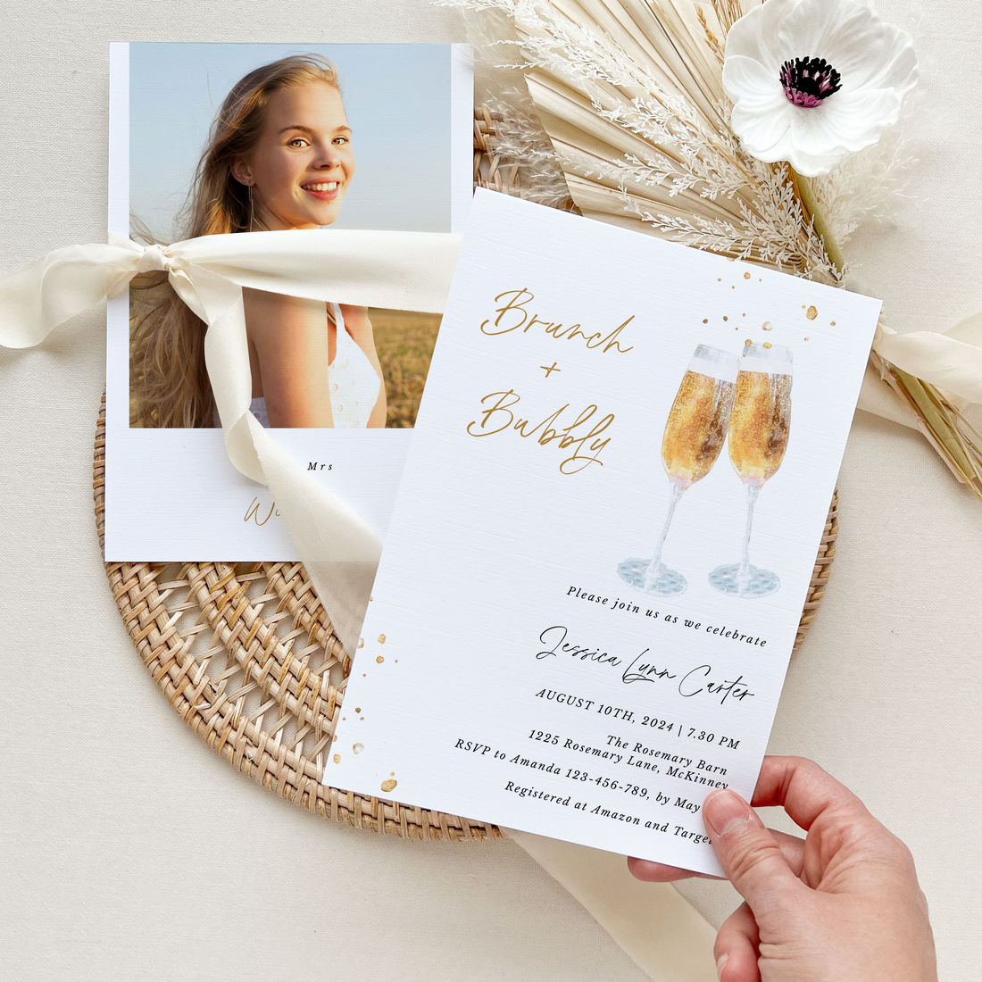 Brunch and Bubbly Invitation Template