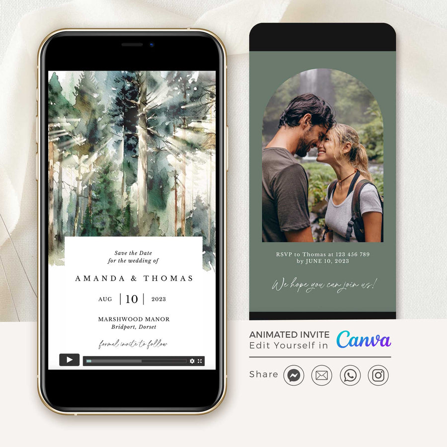 GAIA Enchanted Forest Save the Date Video Template
