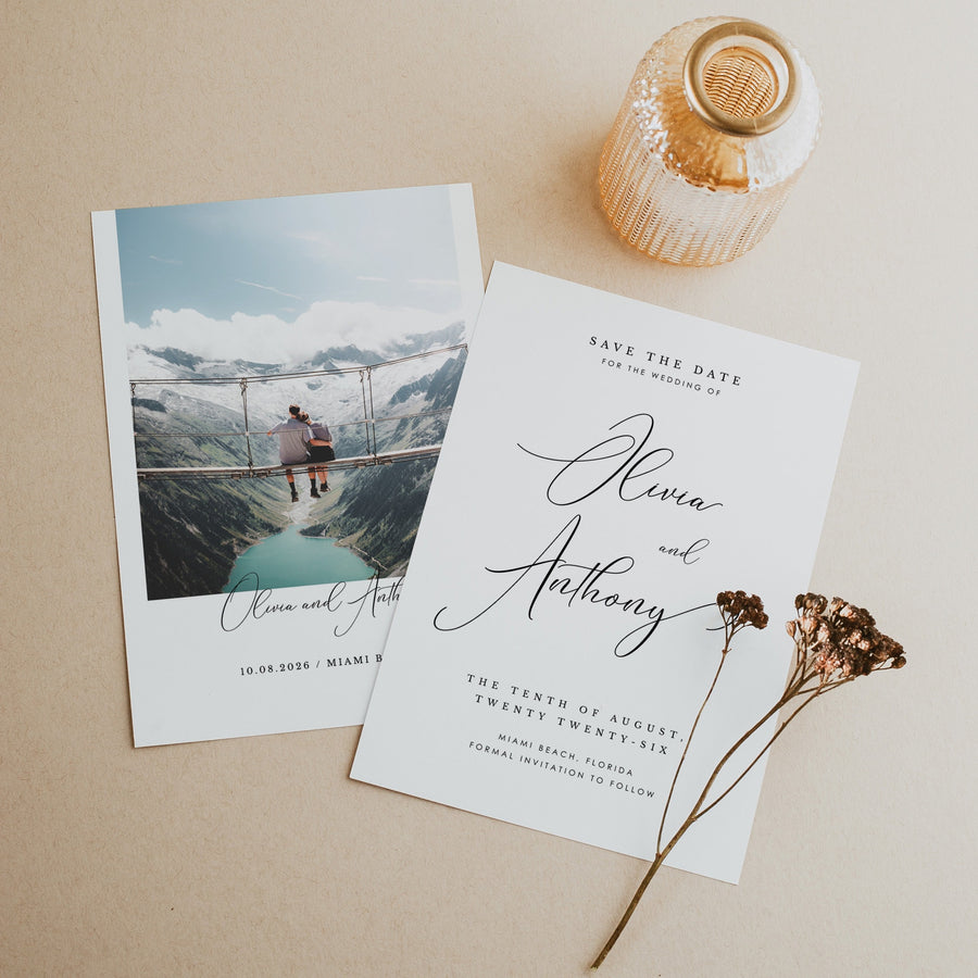 ELLA Printable Save the Date Cards Template