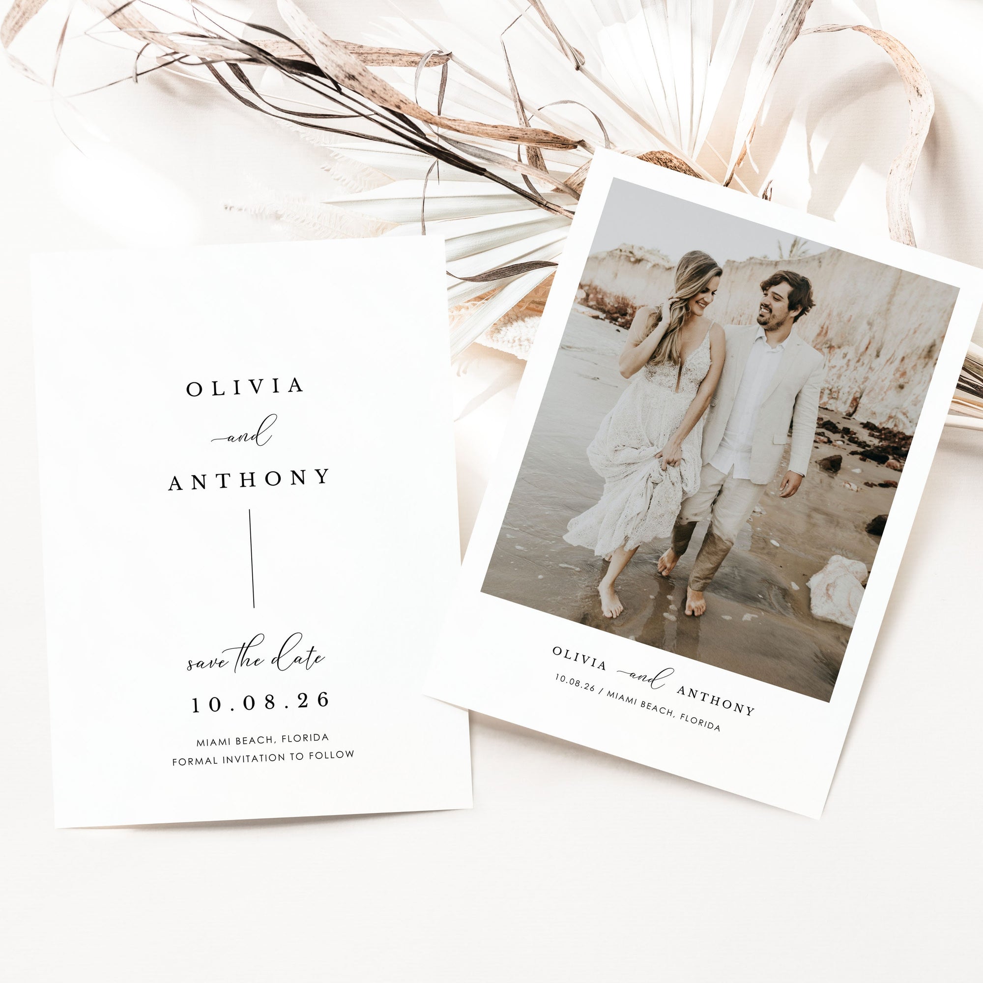 ELLA Minimal Save the Date Template