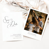 ELLA Modern Save the Date with Picture