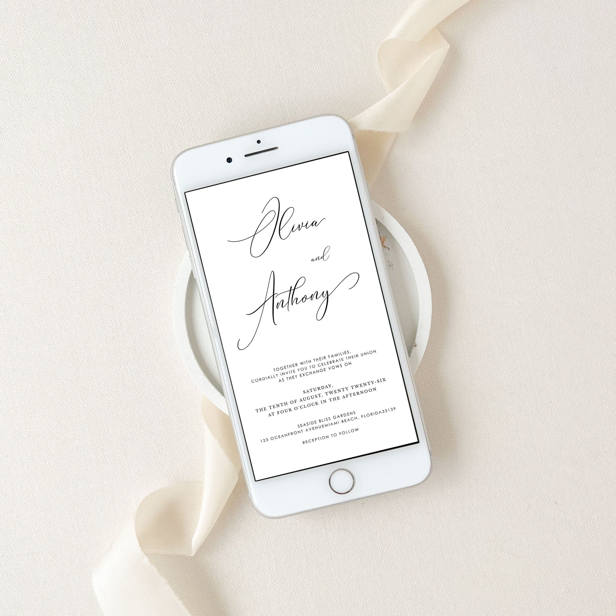 ELLA Classic Digital Wedding Card