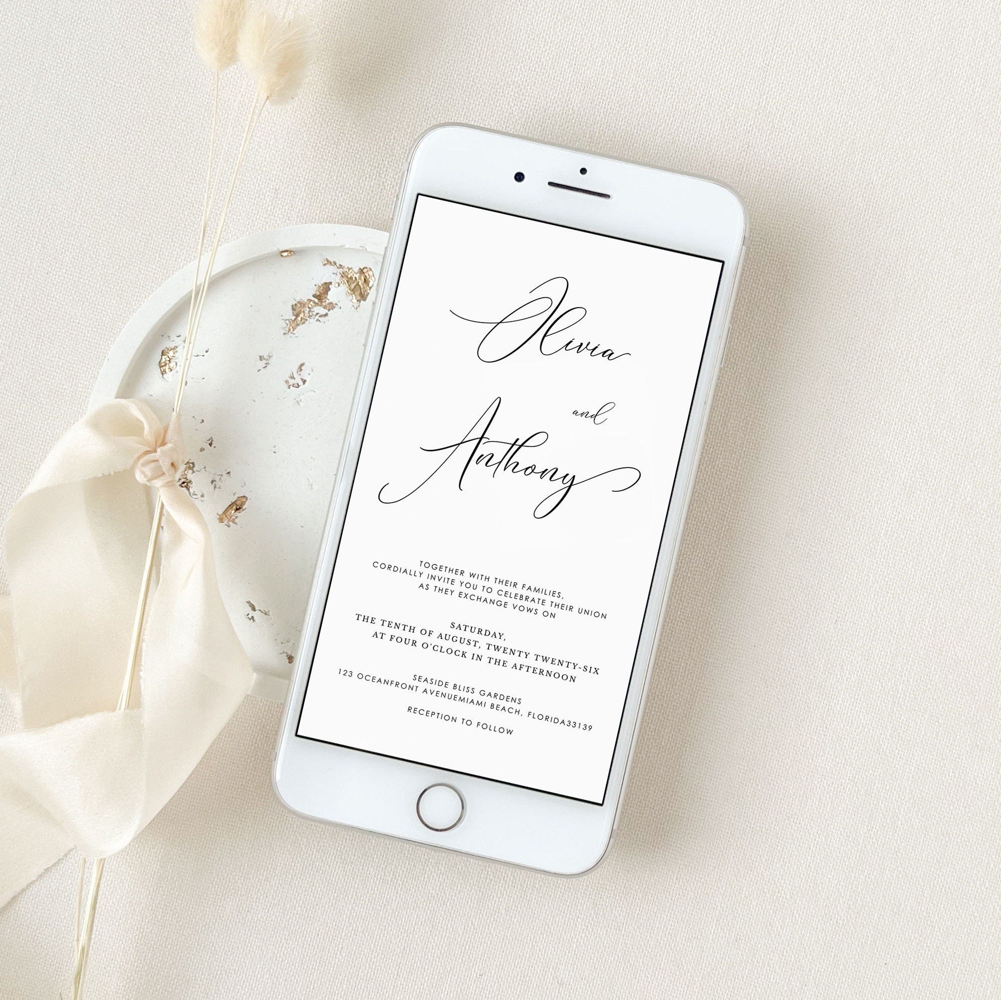 ELLA Classic Digital Wedding Card