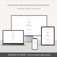Online Save the Date with Rsvp - Choose Any Design