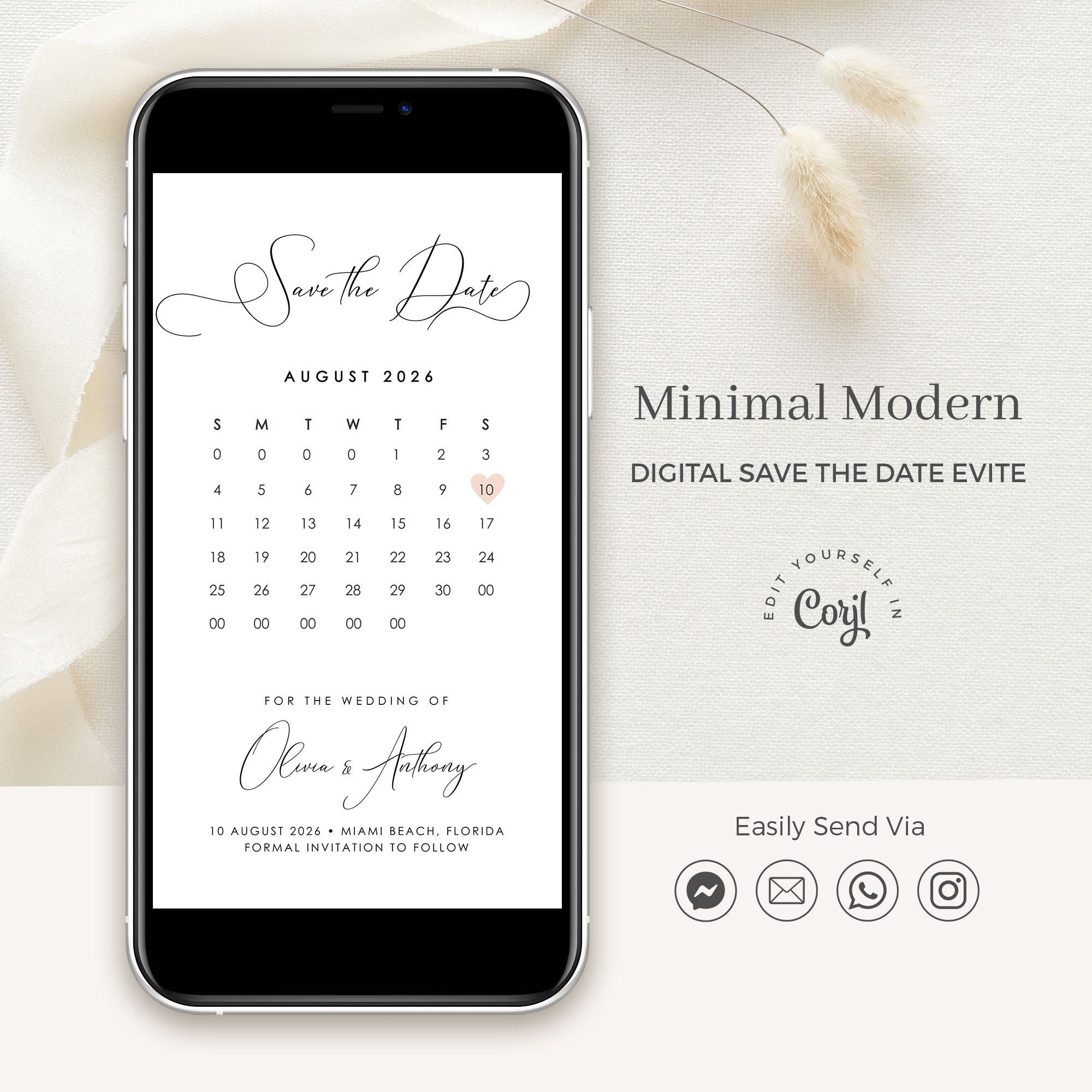 ELLA Calendar Save the Date Digital