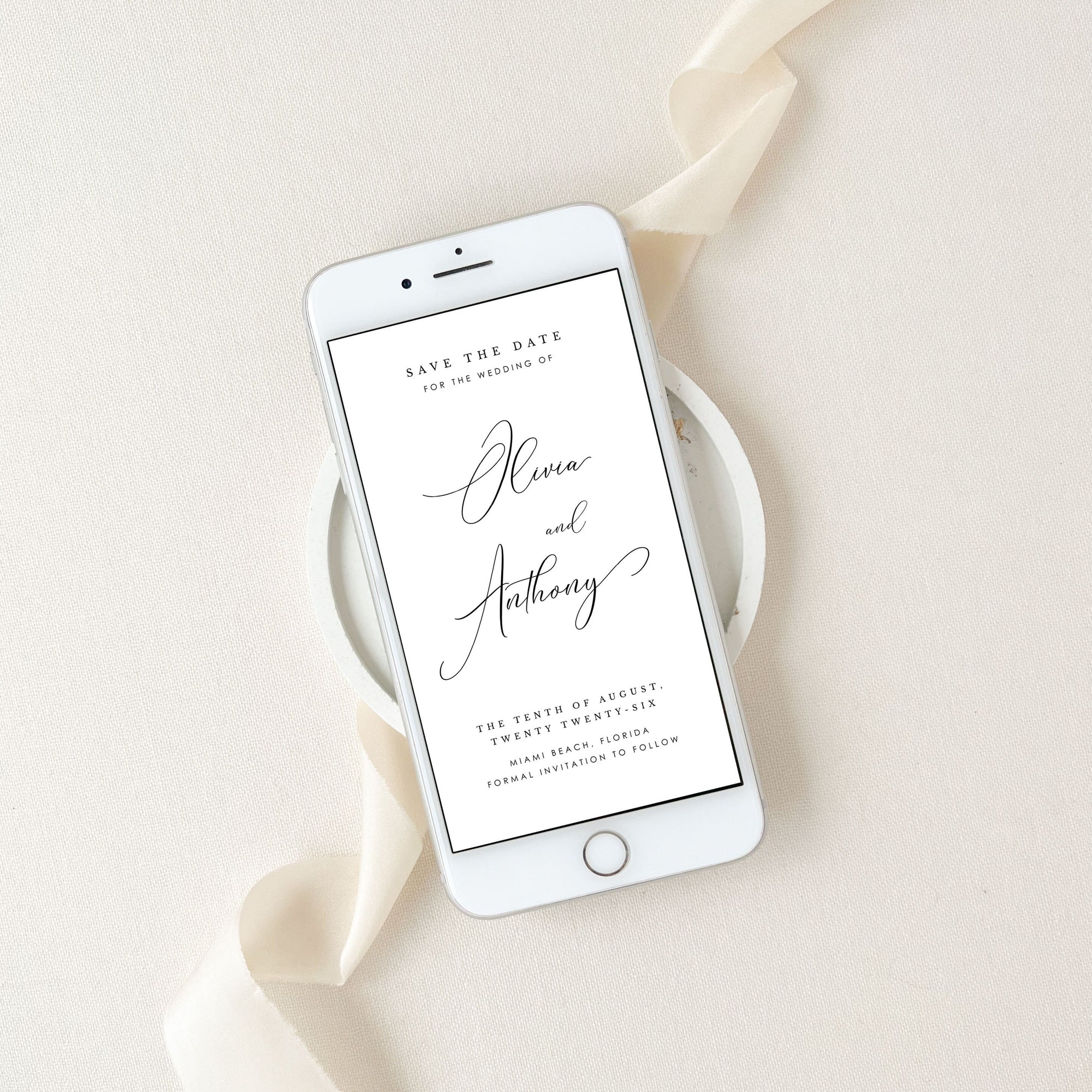 ELLA Modern Digital Save the Date