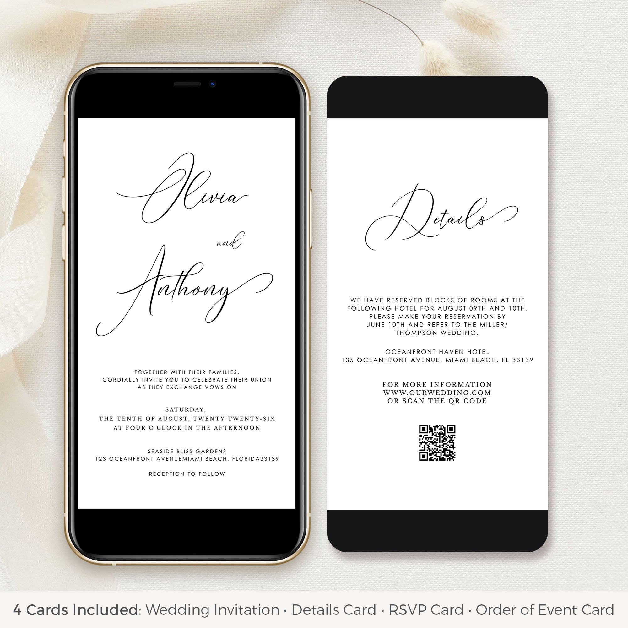 ELLA Classic Digital Wedding Card