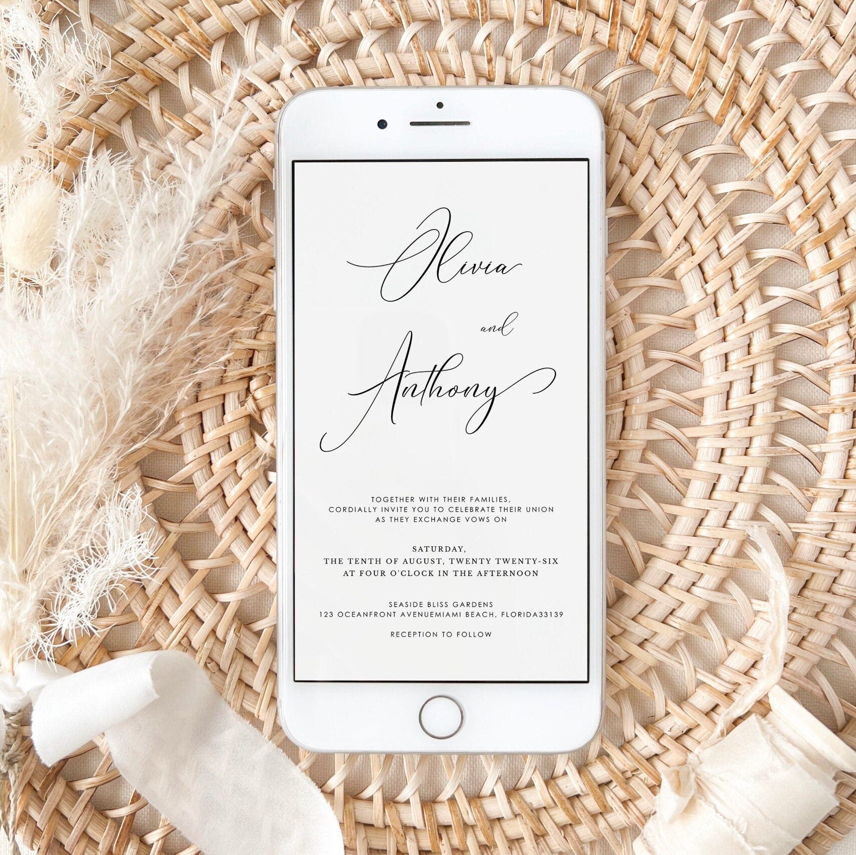 ELLA Classic Digital Wedding Card