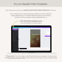 LAURA White Animated Save the Date Video Template