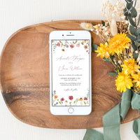 APRIL Digital Wedding Invitation Flower Design